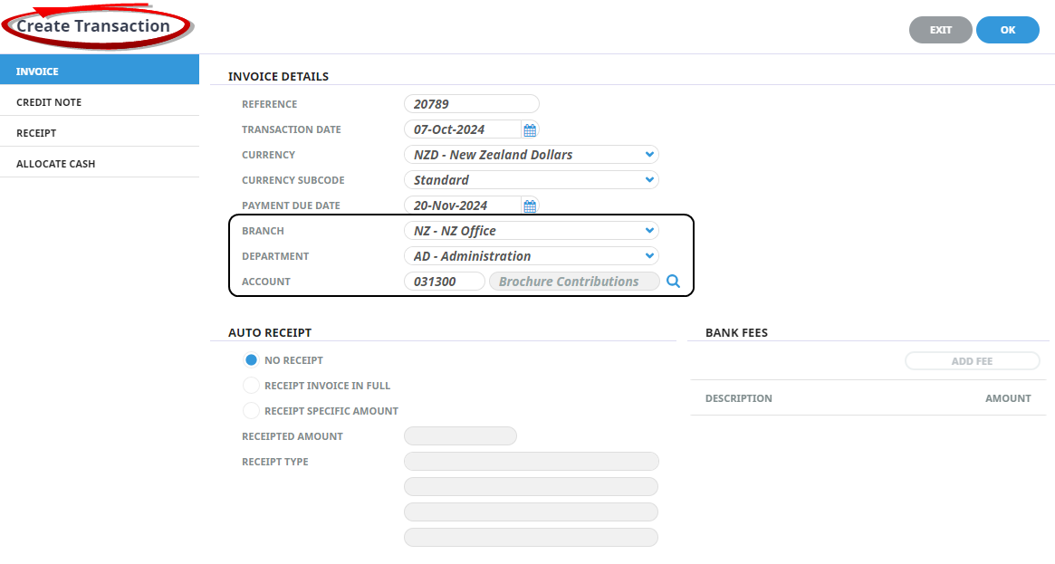 Debtors Invoice