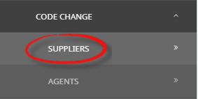 Supplier Code Change