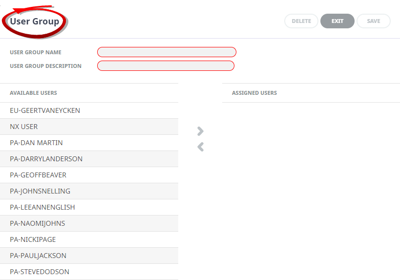 User Groups
